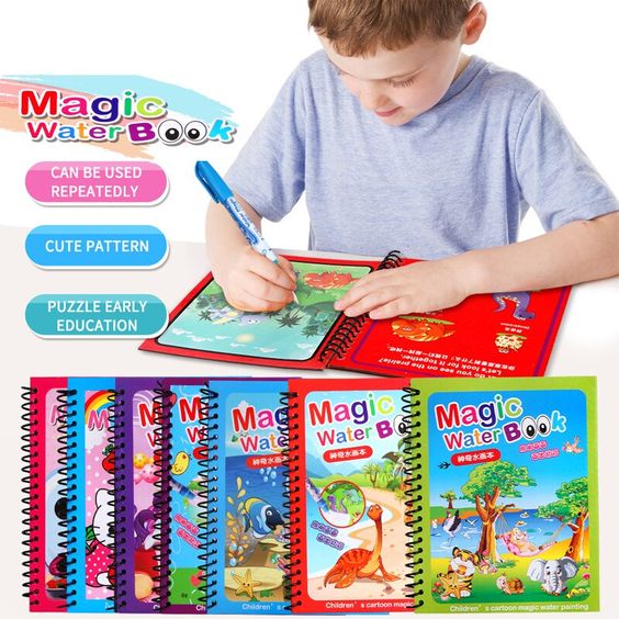 Magic Water Coloring Book For Kids (random Colors & Design) – Apex Buyers